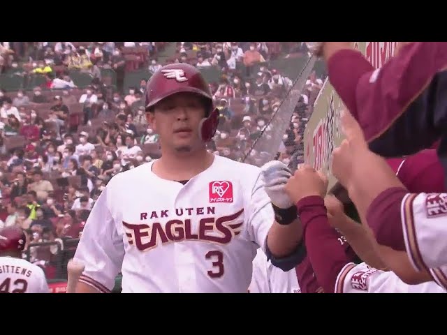 【4回裏】均衡を破る一発!! イーグルス・浅村栄斗 第23号先制ソロホームランを放つ!! 2022年9月3日 東北楽天ゴールデンイーグルス 対 北海道日本ハムファイターズ
