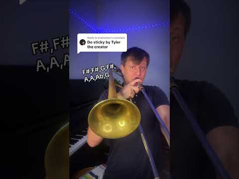 Sticky by Tyler, The Creator brass line on trombone #shorts