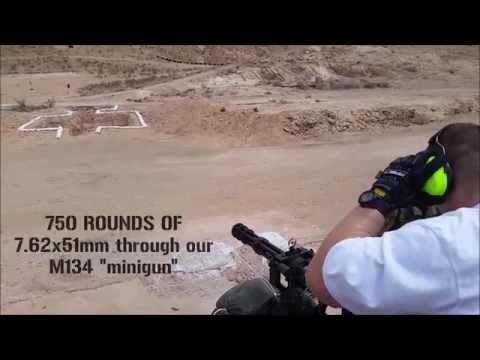 750 rounds through the M134 MiniGun at Battlefield Vegas