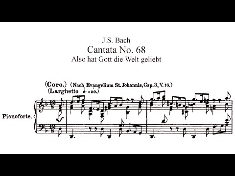 J S Bach: Also hat Gott die Welt geliebt, BWV 68 {Vocal score}