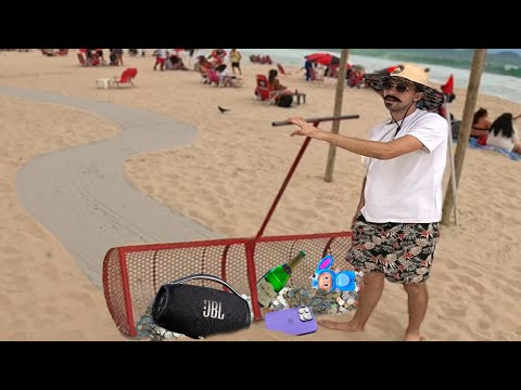 O que ACHEI na praia LOTADA com a Eco Peneira VERÃO 2026