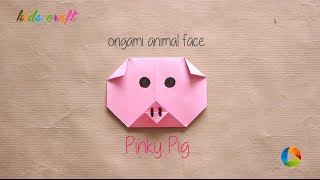 DIY Origami Pig 🐷 | Easy Origami Animal for Kids | Kids Craft Tutorial