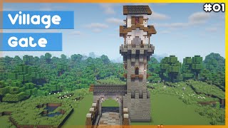 ⚒️ Minecraft: How to Build a Village Gate