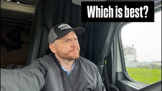 Dry Van vs Flatbed vs Tanker Truck Driving