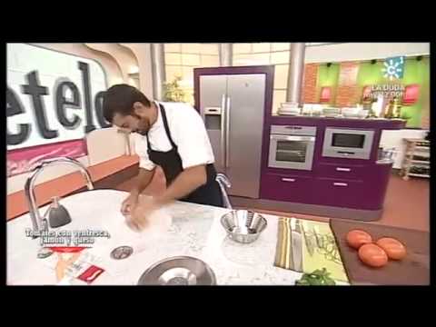 Receta: Tomates con ventresca, jamón y queso