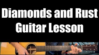 Diamonds and Rust - Guitar Lesson (Joan Baez)