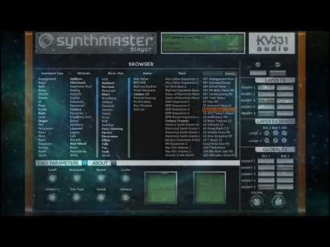 SYNTHMASTER PLAYER FREE SYNTH   TWO DEMO TUNES