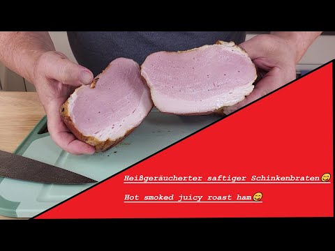 Delikates Kochschinken heißgeräuchert super saftig, eine Delikatesse! Ham, hot smoked a delicacy😋