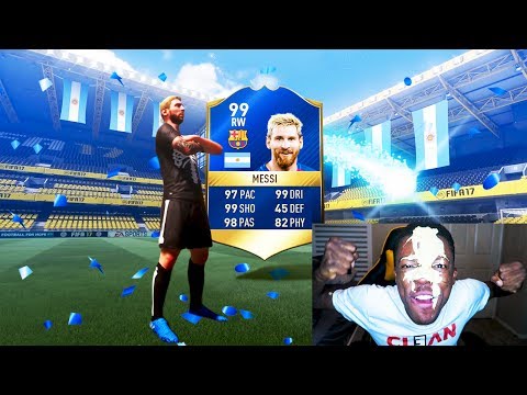 OMG 99 TOTS MESSI IN A PACK !!! FIFA 17 PACK OPENING