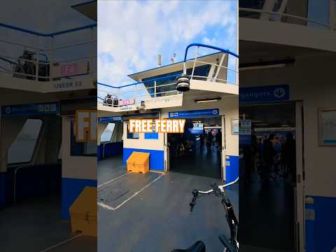 Free Amsterdam Ferry Service ⛴️ #Ferry #boat #free #amsterdam #netherlands