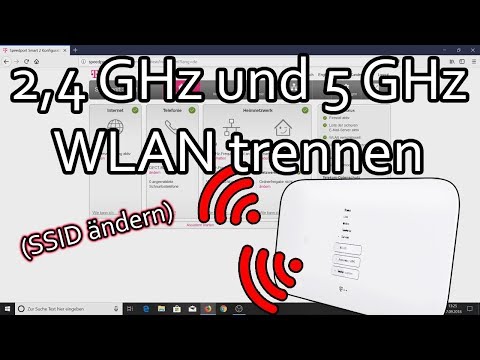2.4GHz and 5GHz WLAN separate on the Telekom Speedport Router (Speedport Smart 2)