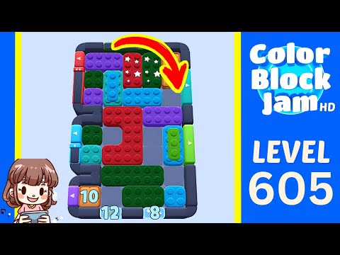 Color Block Jam Level 605 Solution Walkthrough