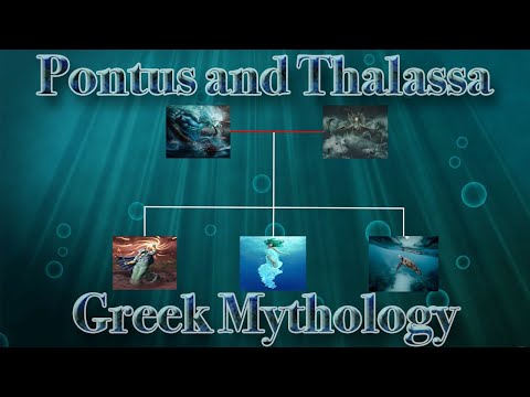 The Children of Pontus and Thalassa - WILD Greek Mythology Family Tree