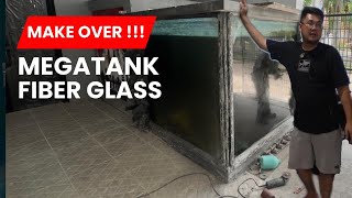 PERUBAHAN DRASTIS MEGATANK IKAN PREDATOR MONSTER DI MARKAS BARU JAMM VLOG - MEGATANK FIBERGLASS