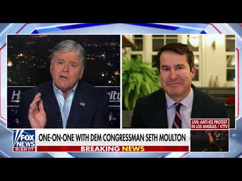 Sean Hannity challenges Seth Moulton on ICE prosecution and protests in Minneapolis