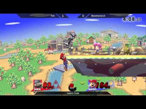 Smash the BBQ - Blacktwins (Mario) vs Yoh (Sheik) - Losers Finals