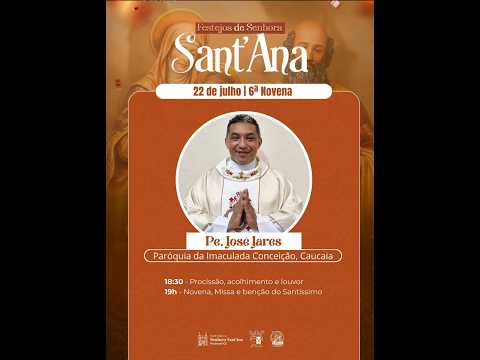 6ª NOVENA | FESTA DE SENHORA SANT'ANA 2026 | PARAMOTI/CE.