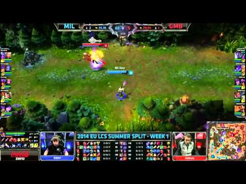 Millenium vs Gambit - Highlights - EU LCS Summer Split W1D3 - Season 2014 - League of Legends
