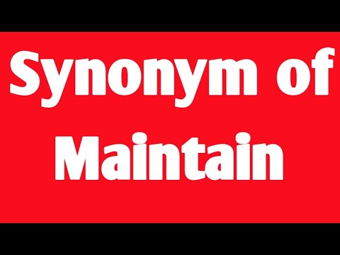 Maintaining Order Synonym