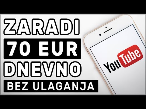 Pasivna YouTube Zarada - 70 Eura Dnevno