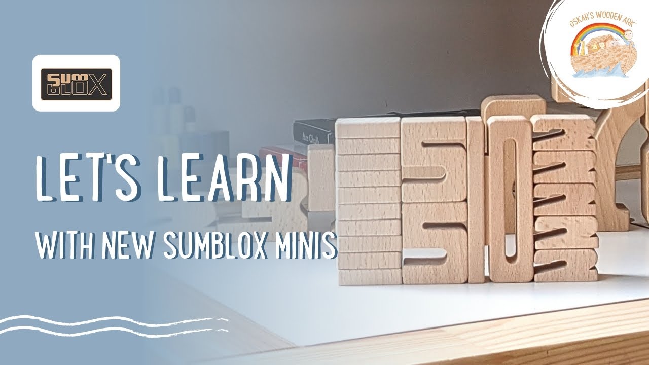 Sumblox Minis:  Let's Learn with Sumblox Wooden Maths Building Blocks