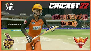 SRH vs KKR TATA IPL 2022 - Match 25 | Cricket 22 PC Gameplay 1080P 60FPS