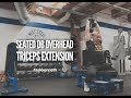Seated DB Overhead Triceps Extension | #AskKenneth