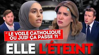 Une femme voilée DÉTRUIT Sonia Mabrouk, La police ENVOIE CHIER le RN sur le voile