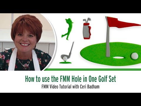 HOLE IN ONE GOLF SET Tappit fondant icing cutters - 4 designs HOLE IN ONE GOLF SET Tappit fondant icing cutters - 4 designs