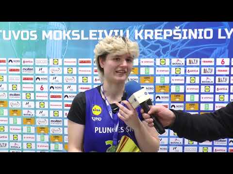 3x3 U18 merginų čempionatas: žaidėjos Gabijos Tilvikaitės komentaras (Plungės SRC)