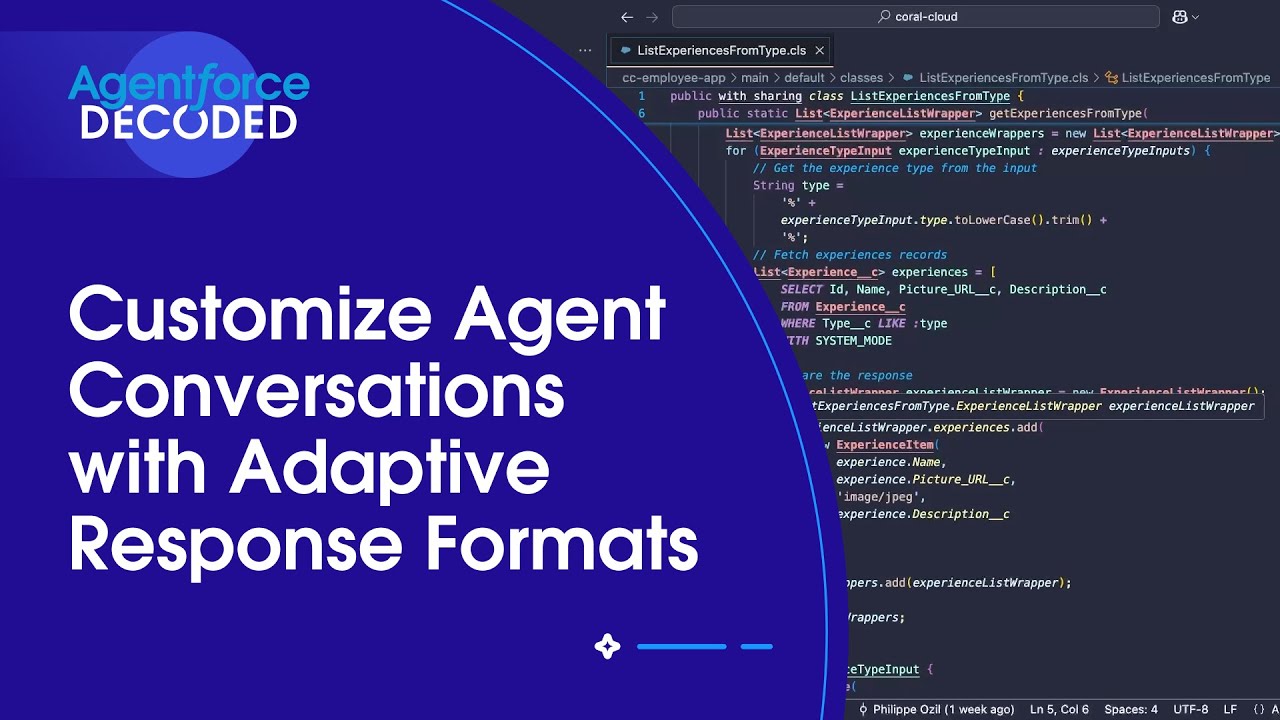 Customize Agent Conversations with Adaptive Response Formats | Agentforce Decoded