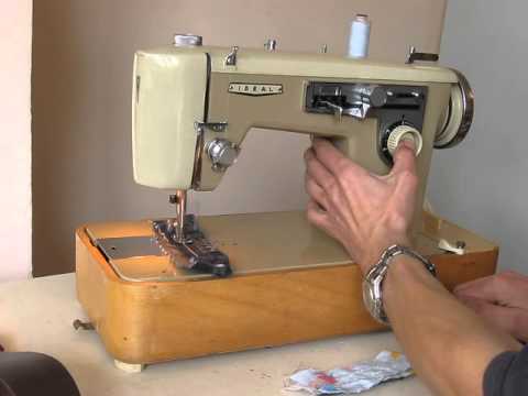 Nähmaschine Sewing machine Швейная машина Ideal Deluxe Voll Zick-Zack test хб ткань, джинс кожа