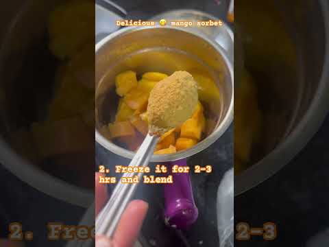 Delicious mango icecream#easyrecipe ready in just 5 minutes #food