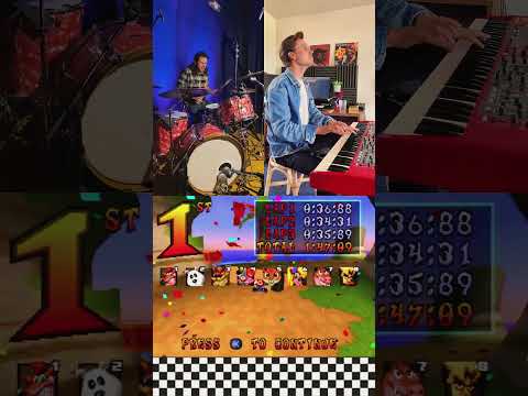 win race 🏆 - crash team racing 🏎️ #ctr #crashbandicoot #soundtrack #cover #musician #drums #synth