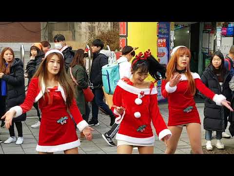 [4K] 20171223 #홍대걷고싶은거리유가네닭갈비앞 #댄스팀비글여친 #비글여친 #터치마이바디 #TouchMyBody #쉐이크잇 #ShakeIt