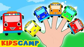 🌈 Learn Colors With Wheels On The Bus + More Finger Family Songs Collection