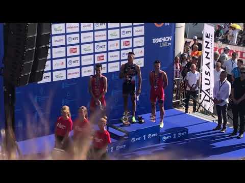 TRIATHLON : WTS LAUSANNE GRAND FINAL 2019 : Men Elite medal ceremony