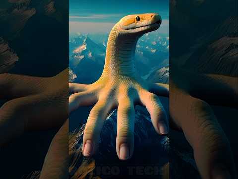 "🖐️🐍 Long Snake vs Half Hand Half Snake 🐍🤚 | Amazing Battle!"