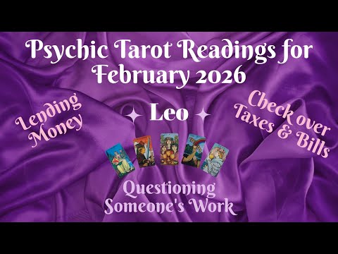 Löwe ~ Wahrsagerische Tarot-Lesung für Februar 2026 von Pam Georgel