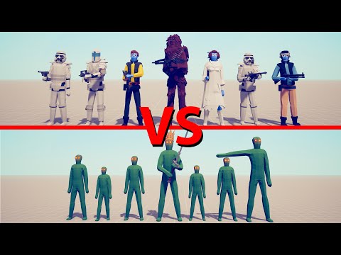 STAR WARS Team vs ZOMBIE Team - Totally Accurate Battle Simulator TABS