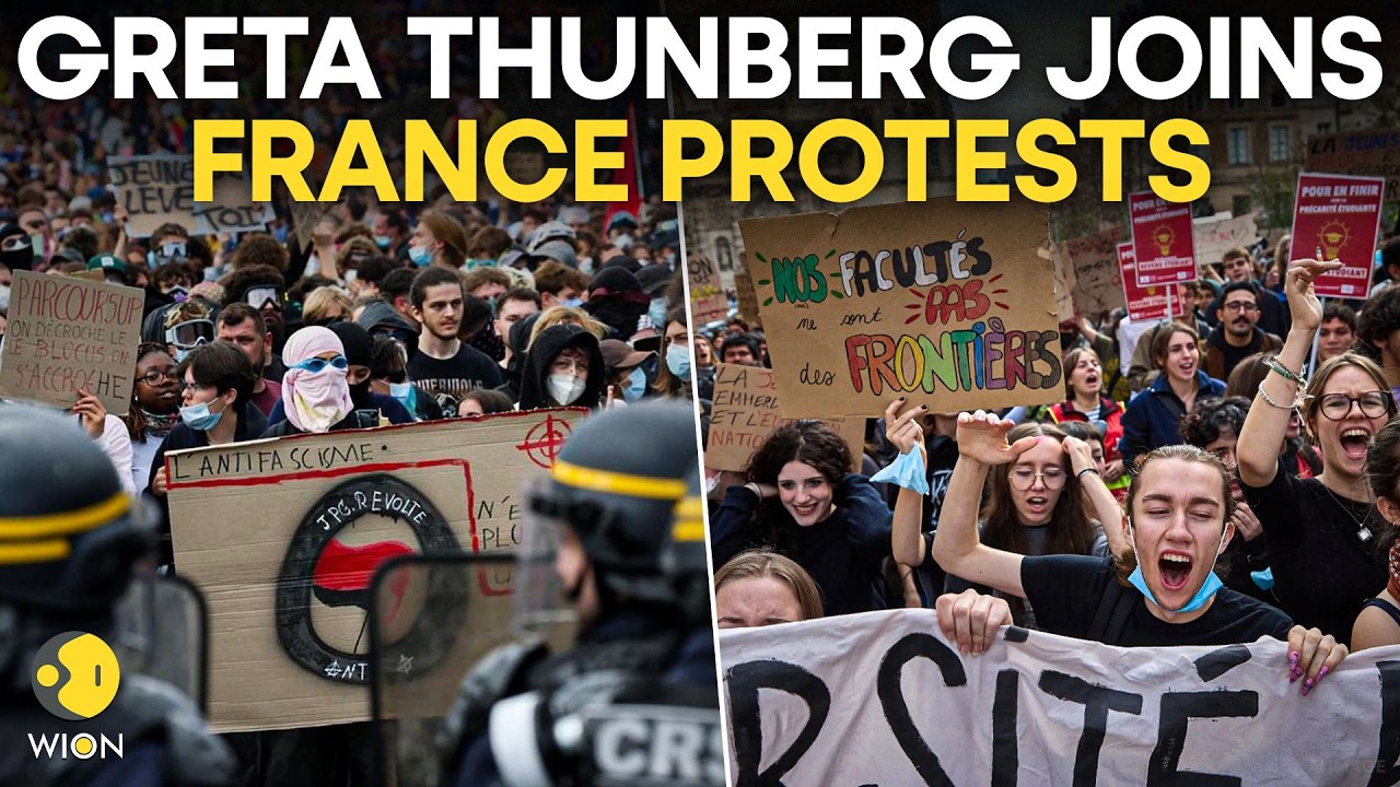France Student Protests LIVE: Activist Greta Thunberg Joins Protest at a Paris High School | WION