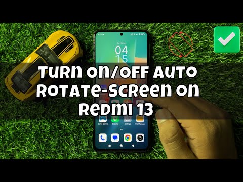 How to Turn On/Off Auto Rotate-Screen on Redmi 13 | Screen Rotation on  Redmi 13