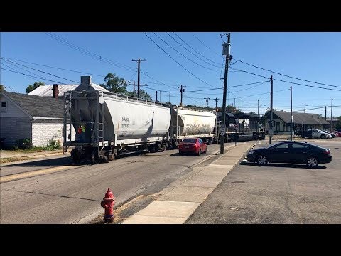 Street Running Train Runs Red Light, Rest Of The Story!  Front & Back, Industrial Spur Franklin Ohio