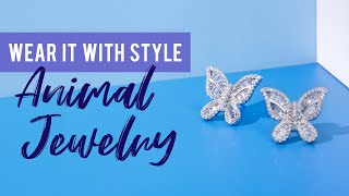 White Diamond Rhodium And 14K Yellow And Rose Gold Over Sterling Silver Butterfly Ring .10ctw Related Video Thumbnail