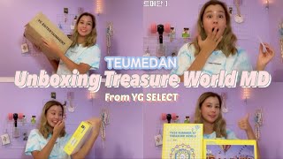【TeumeDan】Unboxing Treasure World MD from YG SELECT!! ［eng sub］【Treasure/Teumedan】
