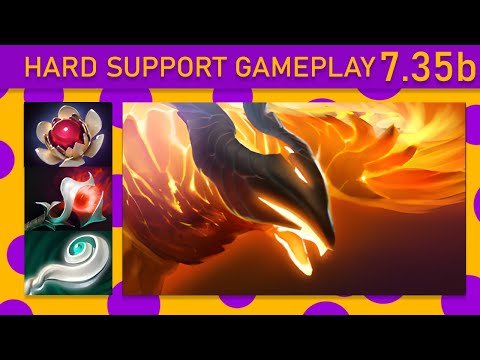 ⭐Phoenix 15+ Kills! Hard Support Gameplay 7.35b - Dota 2 Top MMR