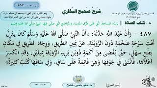 487 - شرح صحيح البخاري : باب المساجد التي على طرق المدينة، والمواضع التي صلى فيها النبي ﷺ image