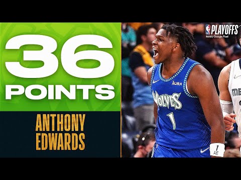 Anthony Edwards' Spectacular Playoff Debut!