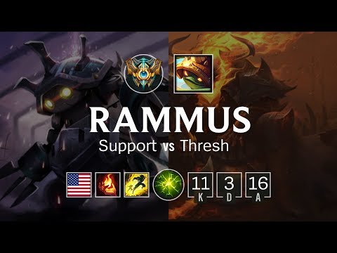 Rammus Support vs Thresh - NA Challenger Patch 8.24