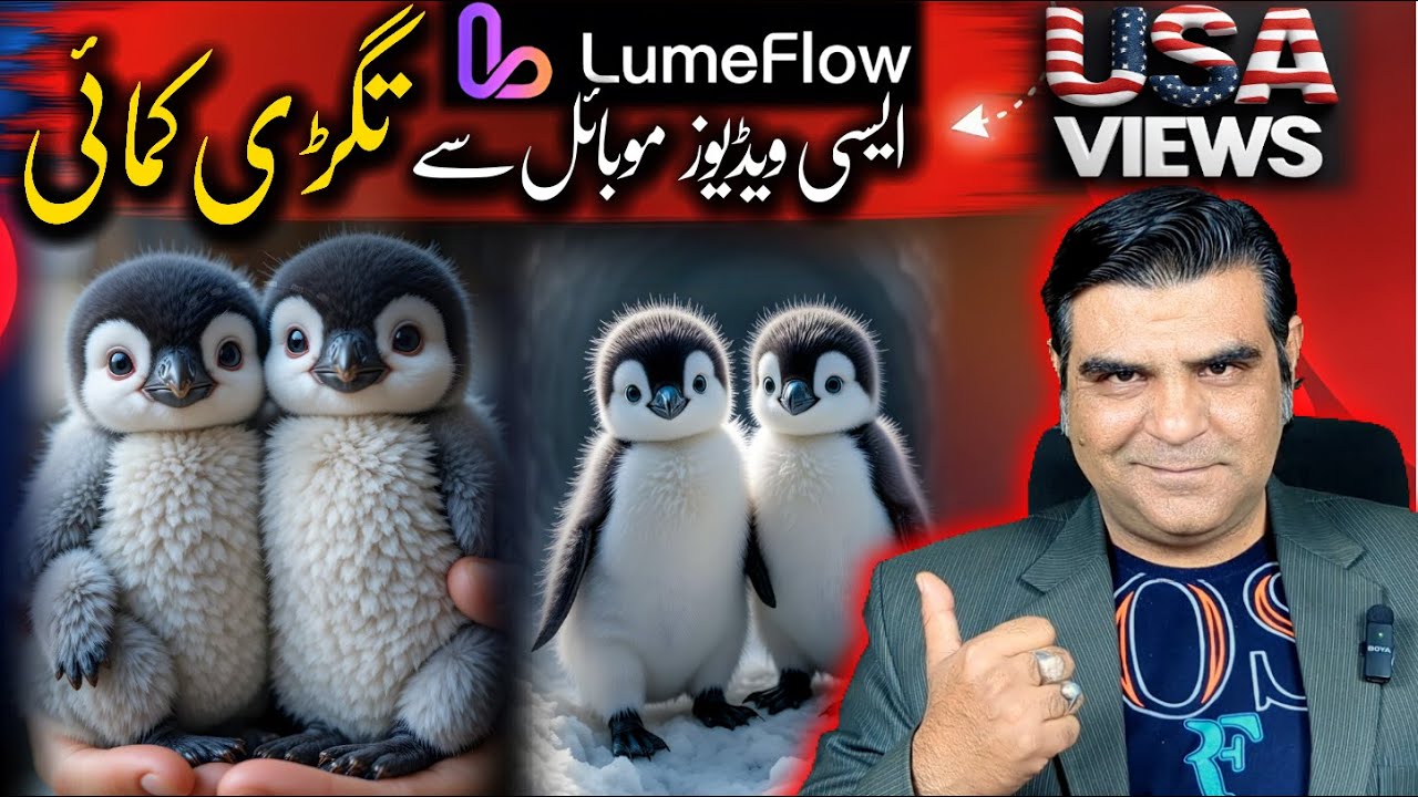 New USA niche | create Baby penguin trending Ai Videos in LumeFlow AI🔥